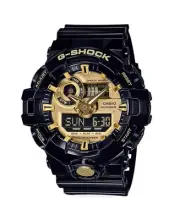 CASIO Men analogue-digital Quartz Casual Watch Classic Dress Golden Dial Waterpr