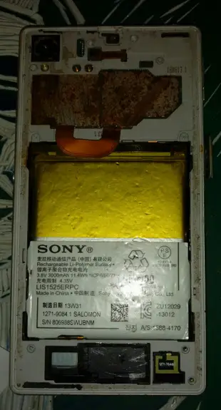 $${故障零件機}Sony Xperia Z1 C6902 白色 $$