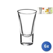 6x Packages 3 Glasses Glass Dublin Marsala 5,7 CL Clear Bormioli