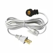 Ciata Lighting Cord Set With Switch 6 Foot Snap in Socket (6 Pack)