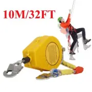 10M Portable Self Retracting Lifeline Safety Tool Lanyard Leash Fall Arrester