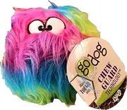 goDog Furballz Rainbow Plush Dog Toy with Chew Guard Technology, Small, Rainbow