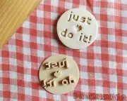 Just do It Stamp Embosser Cookie Cutter Pastry Fondant Dough Biscuit