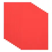 10Pcs Bright Red EVA Foam Sheets, 15.7 x 11.8 Inches 1mm Foam Sheets