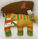 Pillowfort Christian Robinson x1 Tiger & x1 Mammoth Pillow Knit Plush Target