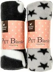 Hound Couture Plush Printed Pet Blanket, 100 x 70 cm Multicolor