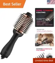 4-in-1 Ionic Hair Dryer Brush with Titanium Barrel for Effortless Styling