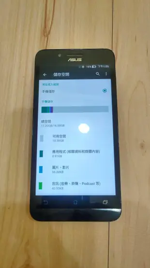 華碩ASUS zenfone Z00VD 2G/16G 早期3G手機