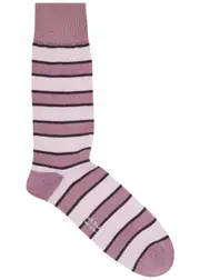 Paul Smith Eric Striped Stretch-cotton Socks - Mauve - One Size ONE SIZE