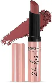 [INSIGHT] Cosmetics 24 Hrs Non Transfer Matte Lipstick, Matte Finish, Lightweight Lipstick, Transferproof For 24Hrs, Nourishes Lips & Great For Water-Proof, Toxic Free & Vegan, 8- Stay Basic