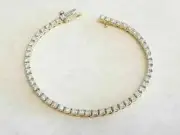 8.40 Ct Round Cut White Diamond Jewelry Tennis Bracelet 925 Sterling Silver