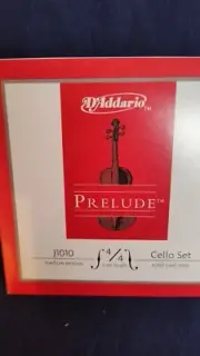 New D'Addario Prelude J1010 Cello String Set Size 1/2 Nickel Strings: A, D, G, C
