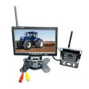 Upgraded Wireless Rear View Camera with 7'' LCD Wireless Reversing Monitor Di...