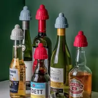 在飛比找ETMall東森購物網優惠-出口家用紅酒塞子創意小紅帽葡萄酒瓶蓋氣泡酒香檳硅膠保鮮塞