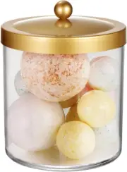 Premium Quality Apothecary Jar - 50 Ounce Large Clear Plastic Container Canister