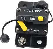JECOMPRIS 48v Circuit Breaker Waterproof Circuit Breaker Fuse Reset Circuit Breaker Car Circuit Breaker Black