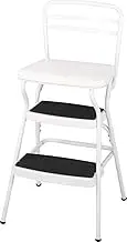 Cosco 11-130WHT Chair/Step Stool, White