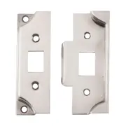 6245 Tube Latch Split Cam Face Plate & Striker Kit Rebated Satin Nicke