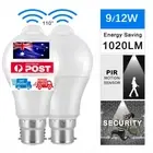 LED Smart Motion Sensor Bulb PIR B22 Automatic ON/OFF Energy Saving Light Globe