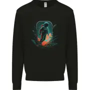 Space Traveller Astronaut Outer Planets Kids Sweatshirt Jumper