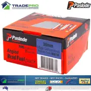 Paslode Genuine Impulse Trimmaster 38mm 2000 16 Gauge GAL Angled Nails & 2x Gas