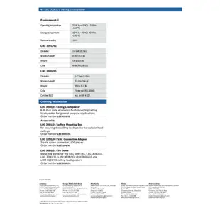 BOSCH LBC3090 PA消防廣播崁入式吸頂喇叭