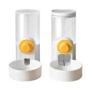 Automatic Pet Food Water Dispenser, Automatic Gravity Pet Feeder and Waterer Set, Dog Feeding Station for Puppies and Cats (White)