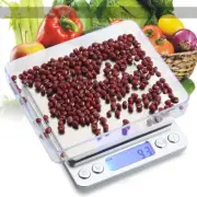 Digital Food Kitchen Scale,3000g/0.1g High Accuracy Scale 0.1g/0.01oz with 2Tray