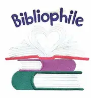 Bibliophile Embroidered Iron on/Sew Patch [7.64" 7.81"] [
