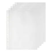 150pc Marbig Pro Antimicrobial A4 Ring Binder Sheet Protectors/Pocket Clear