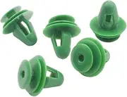 QCLCVBBFGW 50PCS Universal Auto Door Panel Clips Fixing Fastener 9mm Hole Car Interior Door Trim Panel Card Clip Rivet(Green 50PCS)