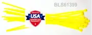 1000 USA Made TOUGH TIES 9" inch 40lb Nylon Tie Wraps Wire Cable Zip Ties Yellow