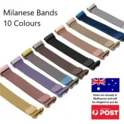 Milanese Band Fitbit Charge 3 & 4 Strap Replacement Watch Stainless Steel Magnet