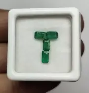 Natural Emerald Octagon Cut 3x5 mm 0.91 Cts. - Loose Rich Green Emerald Octagon
