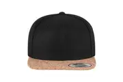 Flexfit Cork Snapback Cap (Black) (One Size)
