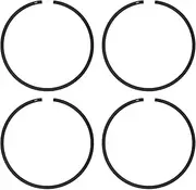 uxcell 4-Pack Piston Ring Set 52mm x 1.2mm Standard Piston Ring Piston Rings Electric Saw Replaces for Chainsaw Replacement Parts [Black]