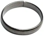 [Billion Deals] Pure Iron Ring Saturn Shani Black Challa Real Black Horse Shoe Adjustable Ring for Men and Women Set of 5, Iron