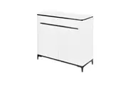 Foret Shoe Cabinet Buffet Sideboard Hallway Table Kitchen Storage 2 Doors White