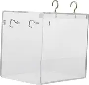 BCOATH Large Bird Bath for Cage Parrot Bath Tub Enclosed Design Parakeet Cockatiel Bird Supplies