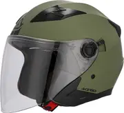 Acerbis Firstway 2.0, open face helmet , color: Matt-Olivee , size: M