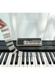 Removable Piano Keyboard Note Labels For 88 Key Full Size Silicone Reusable