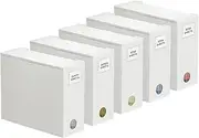 SpaceAid 5 Pack Bed Sheet Organizers and Storage, Foldable Sheet Organizer for Linen Closet, Sheets Set Folder Keeper with Window XL (Queen & King Size) Organizing Bedding Container, White