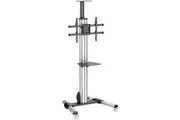 StarTech.com TV Cart - For 32" to 75" Displays - AV Cart - Height Adjustable - Lockable Wheels - Flat Screen TV Cart - Media Car