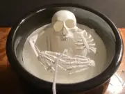 Martha Stewart Skeleton Cauldron Candle(s) Halloween FREE SHIP!
