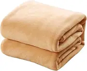 Blanket Fleece Blanket, Flannel Blanket Soft Baby Blanket Versatile Blanket Plush Blanket for Baby Kids Sofa- 50 x 70cm Camel Extra Large Blanket