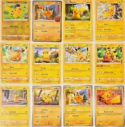 Pikachu 12 Card Set - 2015-2024 - Pack Fresh 2 Holo, 10 Non Holo - Pokemon TCG