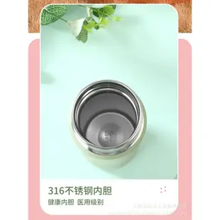 Termos TUMBLER Thermos 保溫杯保溫杯熱冷真空杯玫瑰金 200ml 不銹鋼 316 Thermos