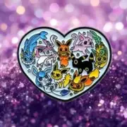 Pokemon Eevee Evolutions Heart Enamel Pin – Cute Collector's Edition