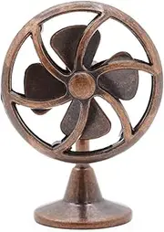 Odoria 1/12 Scale Dolls House Miniature Fan Dollhouse Accessories, Bronze