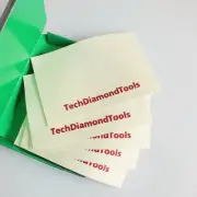TechDiamonTools Set of 5 Wool Cloths for Buffing or Polishing, Red